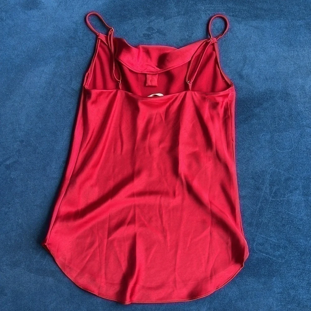 NWT draped cami holiday cherry Red base layer winter‎ glam small